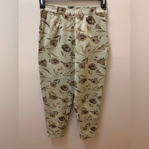 Ruff Hewn Floral Trousers, Size 10